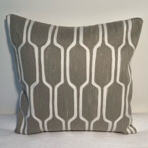 West elm decorative pillow 18” cotton button closure